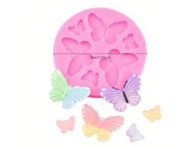 Molde silicona 6 mariposas 